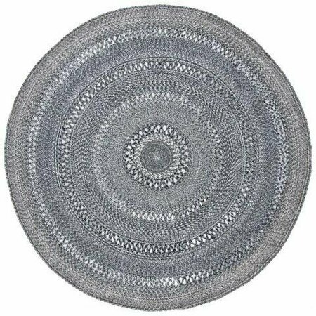 Safavieh 3 x 3 ft. Cape Cod Round Area Rug, Charcoal CAP221H-3R